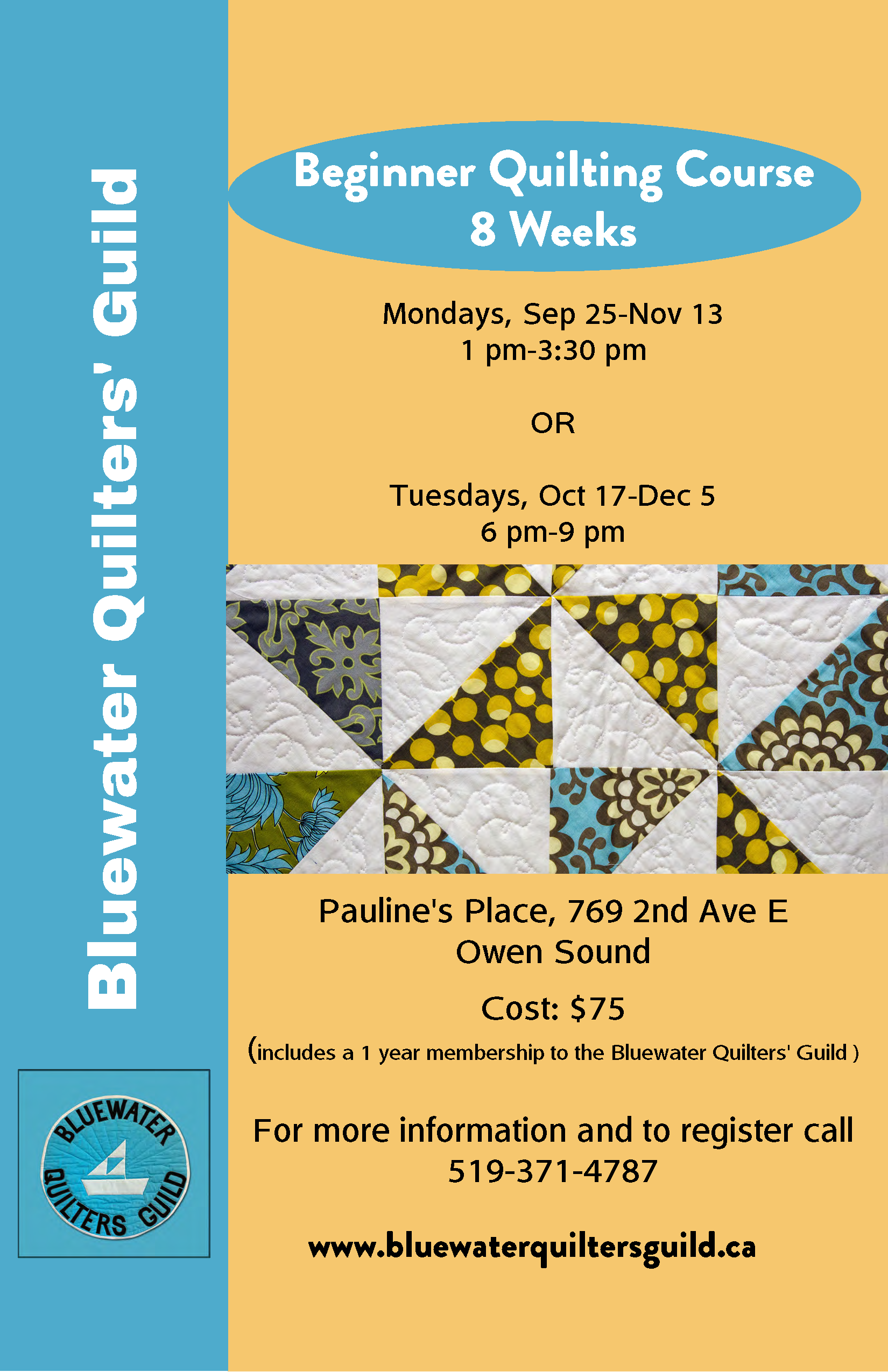 Event image Bluewater Quilters' Guild - Beginner Quilting Course